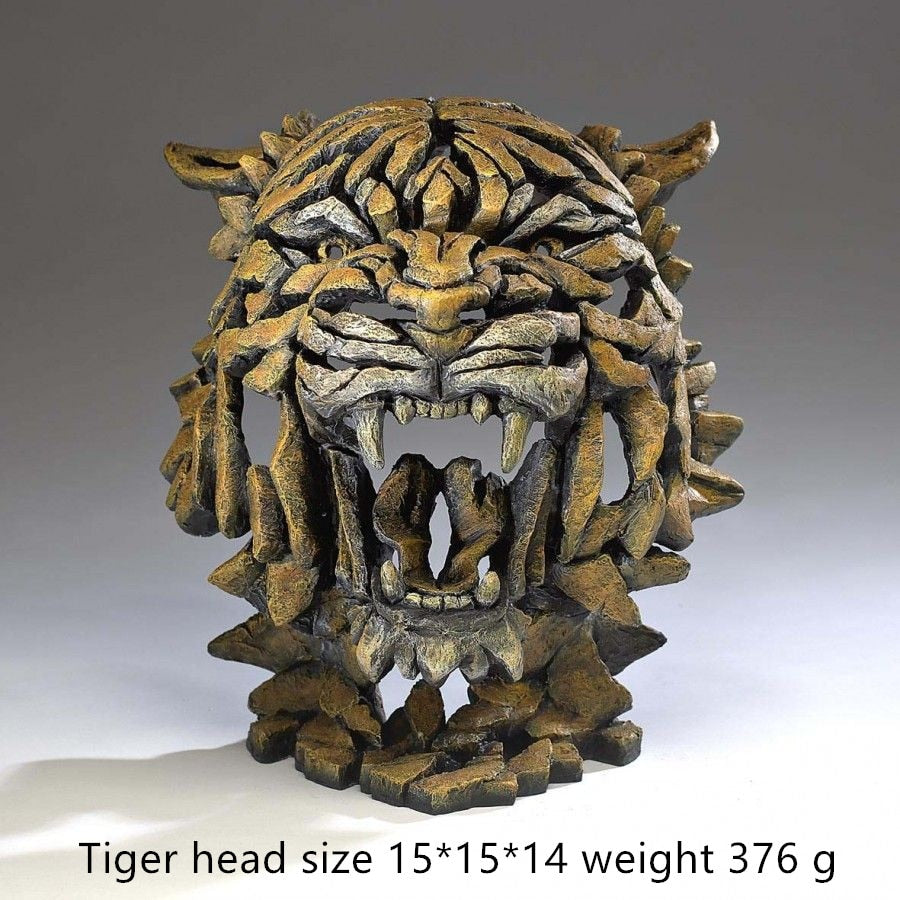 TEEK - Animal Sculpture Bust HOME DECOR theteekdotcom Tiger  