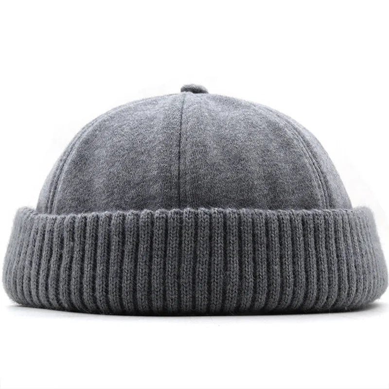 TEEK - Mens Knitted Brimless Hat HAT theteekdotcom Grey