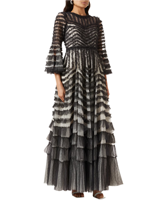 TEEK - Mesh Stripe Dress DRESS theteekdotcom   