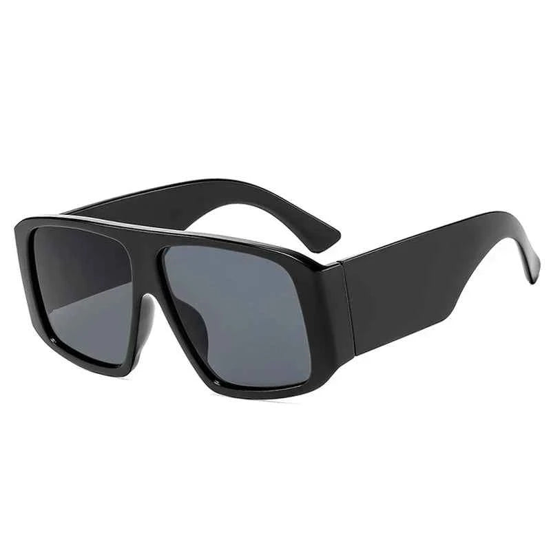 TEEK - Clear Gradient Shades UV400 Retro Men Wide Legs Trending Punk Sun Glasses