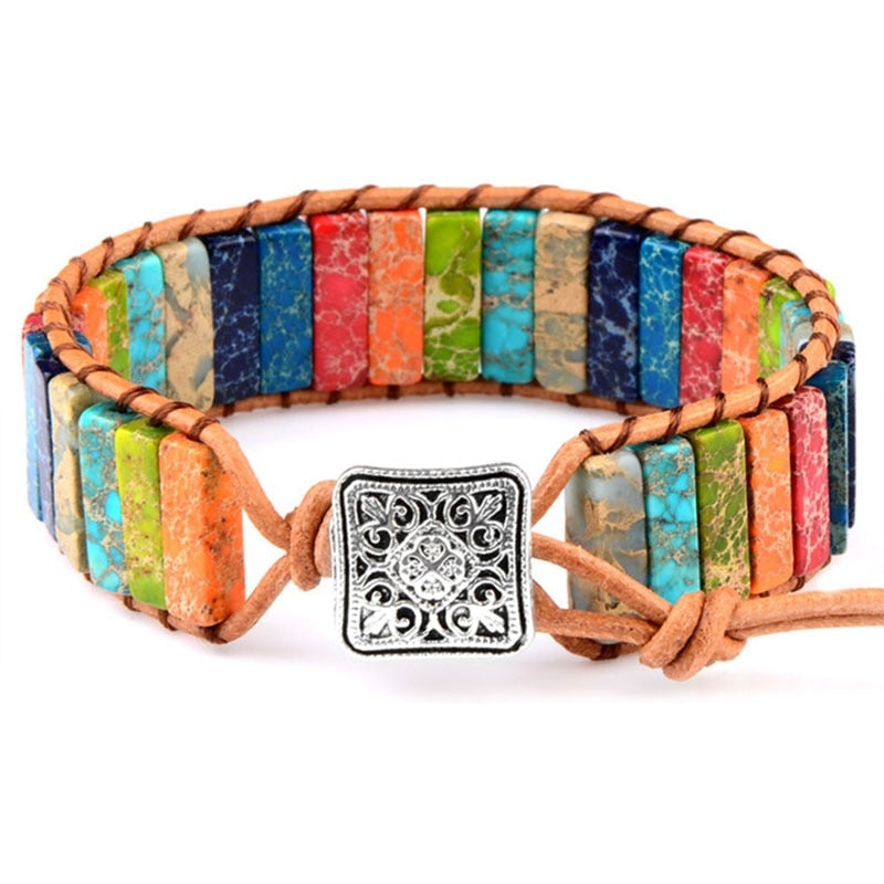 TEEK - Multicolor Natural Gypsy Adjustable Bracelet JEWELRY theteekdotcom 3  