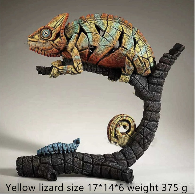 TEEK - Animal Sculpture Bust HOME DECOR theteekdotcom Chameleon  