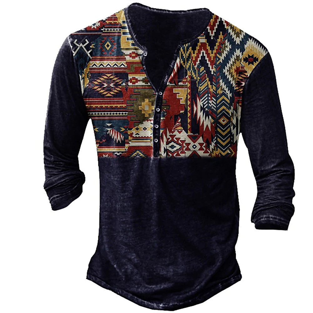 TEEK - Various Ethnic Pattern Shirts TOPS theteekdotcom J01-CL011604 M 