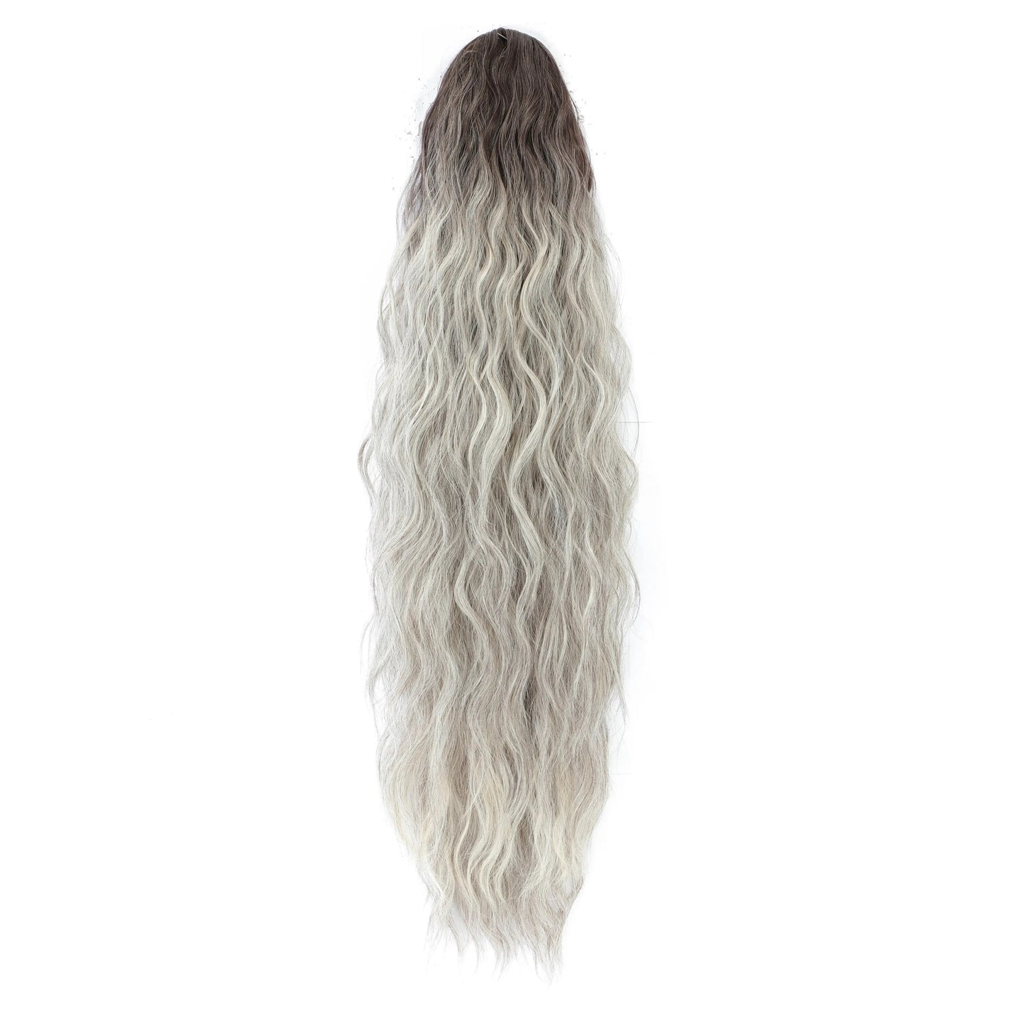 TEEK - Water Wave Ponytail  theteekdotcom Ombre Grey 26inches-65cm 