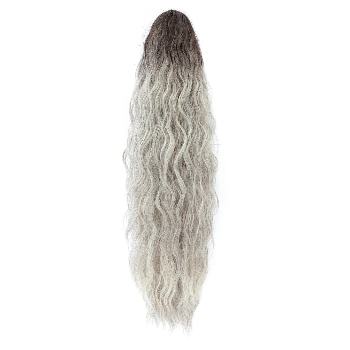 TEEK - Water Wave Ponytail  theteekdotcom Ombre Grey 26inches/65cm 