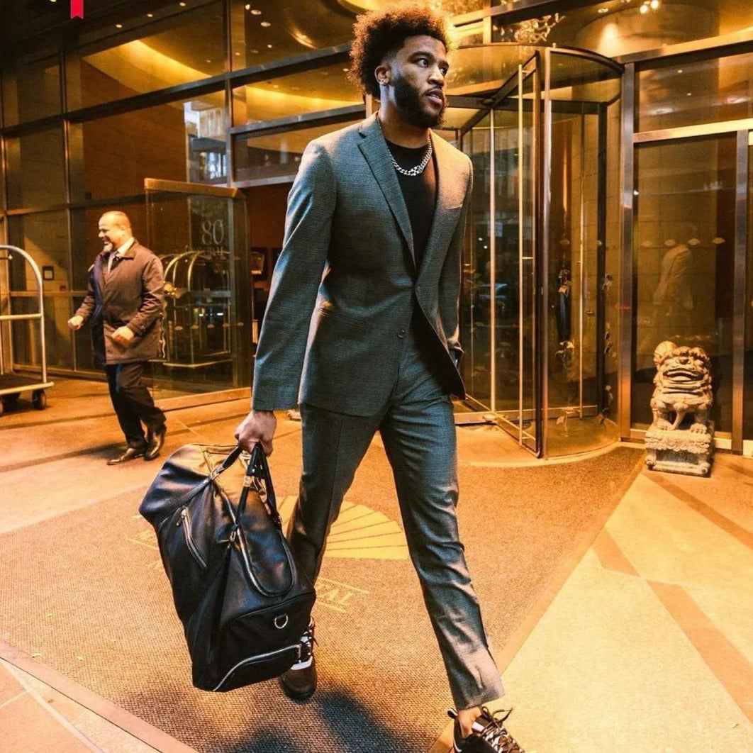 TEEK - Black Leather Duffle Bag BAG TEEK SP