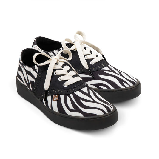TEEK - Saddle Zebra Casual Sneakers SHOES TEEK HCD 35 HCD/ 5 US/ 9.05"