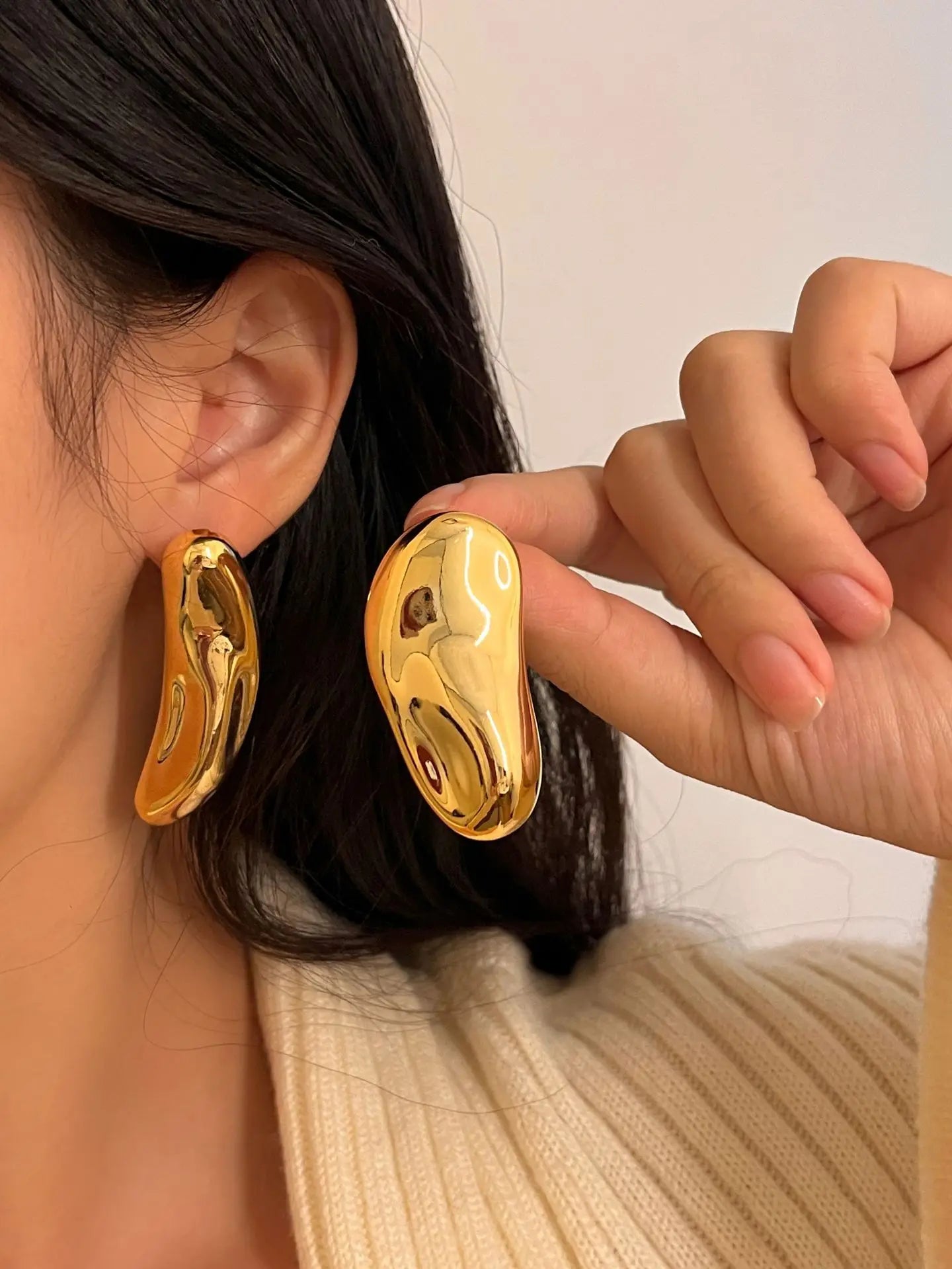 TEEK - Metal Glop Earrings JEWELRY theteekdotcom   