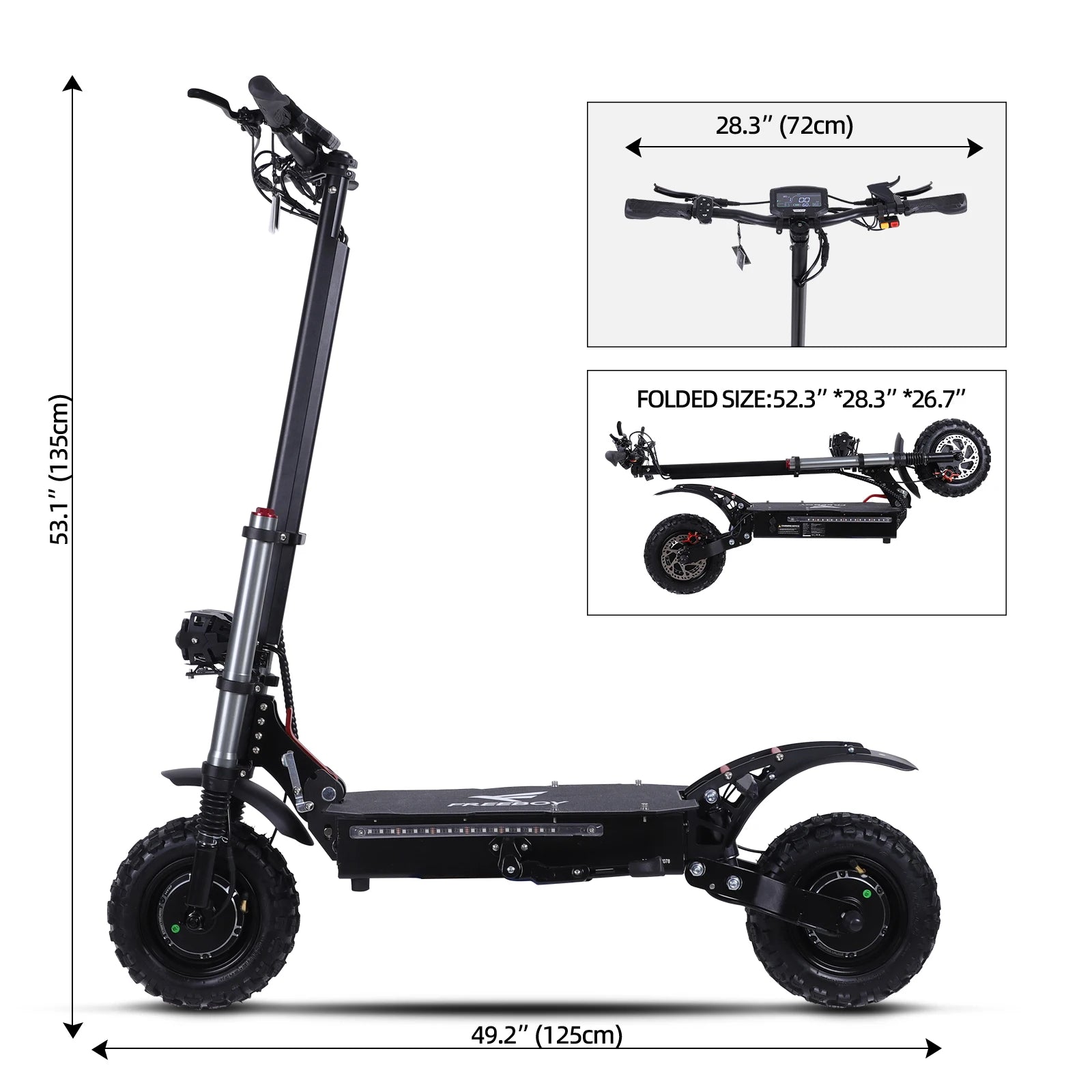 TEEK - Black 6000W High Power Adult Electric Scooter Foldable 60 Miles 50 Mph Fast Electric Scooter TRANSPORTATION theteekdotcom