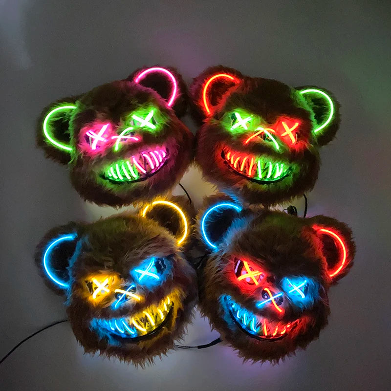 TEEK - Light Up Killer Bear | Bunny Mask COSTUME theteekdotcom
