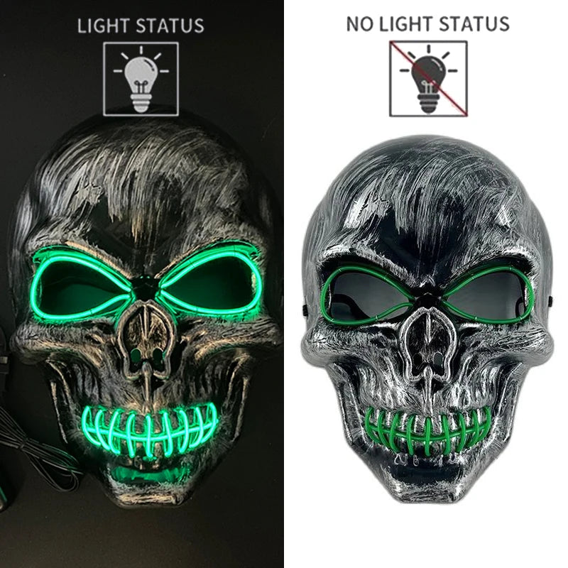 TEEK - Skull Head Luminous Mask COSTUME theteekdotcom 03
