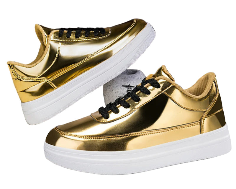 TEEK - Mens Lacquer Leather Shiny Sneaker SHOES theteekdotcom