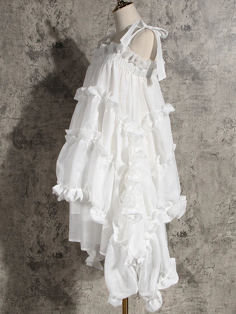 TEEK - Ruffles Spaghetti Strap Dress DRESS theteekdotcom