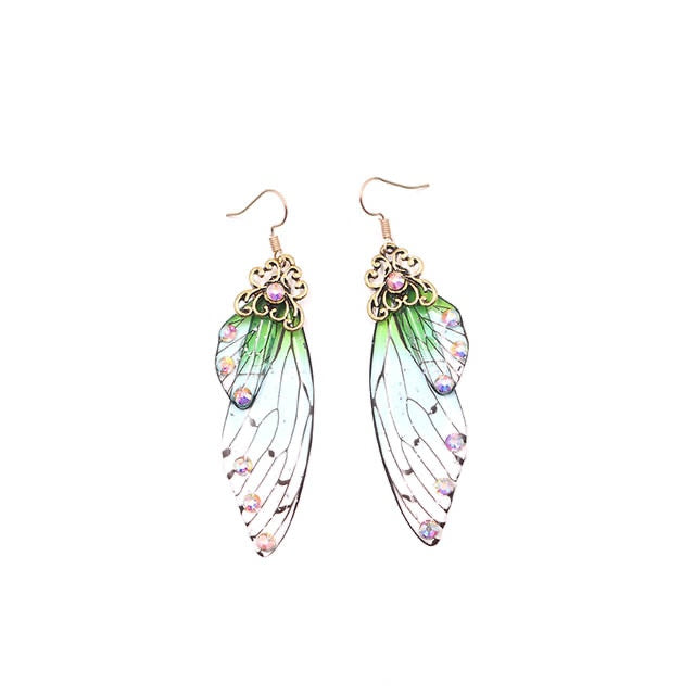 TEEK - Handmade Fairy Wing Earrings  theteekdotcom CP-GR  