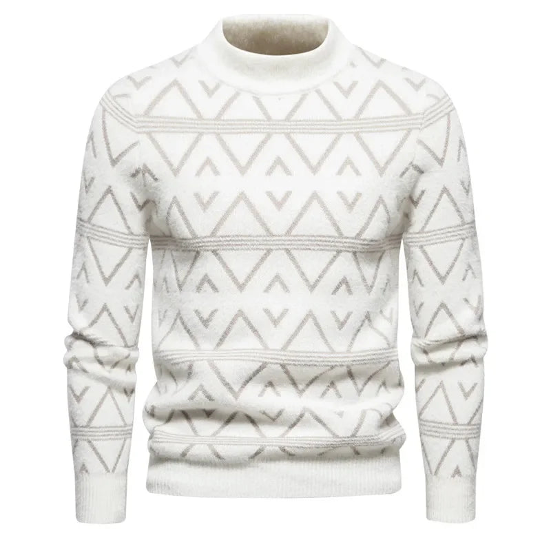 TEEK - Mens  Soft and Comfortable Knit Sweater SWEATER TEEK beige-H10 S 