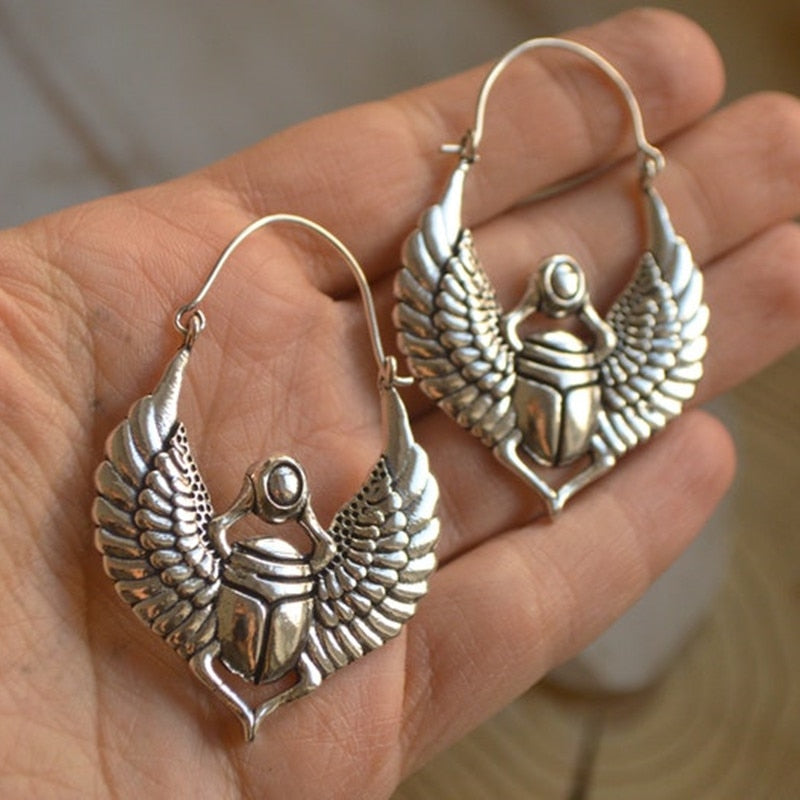 TEEK - Variety of  Vintage Egyptian Inspired Earrings JEWELRY theteekdotcom Silver  