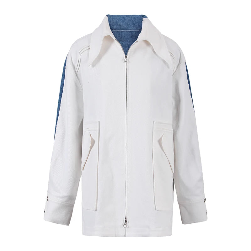 TEEK - White Denim Blix Big Womens Jacket JACKET theteekdotcom S  