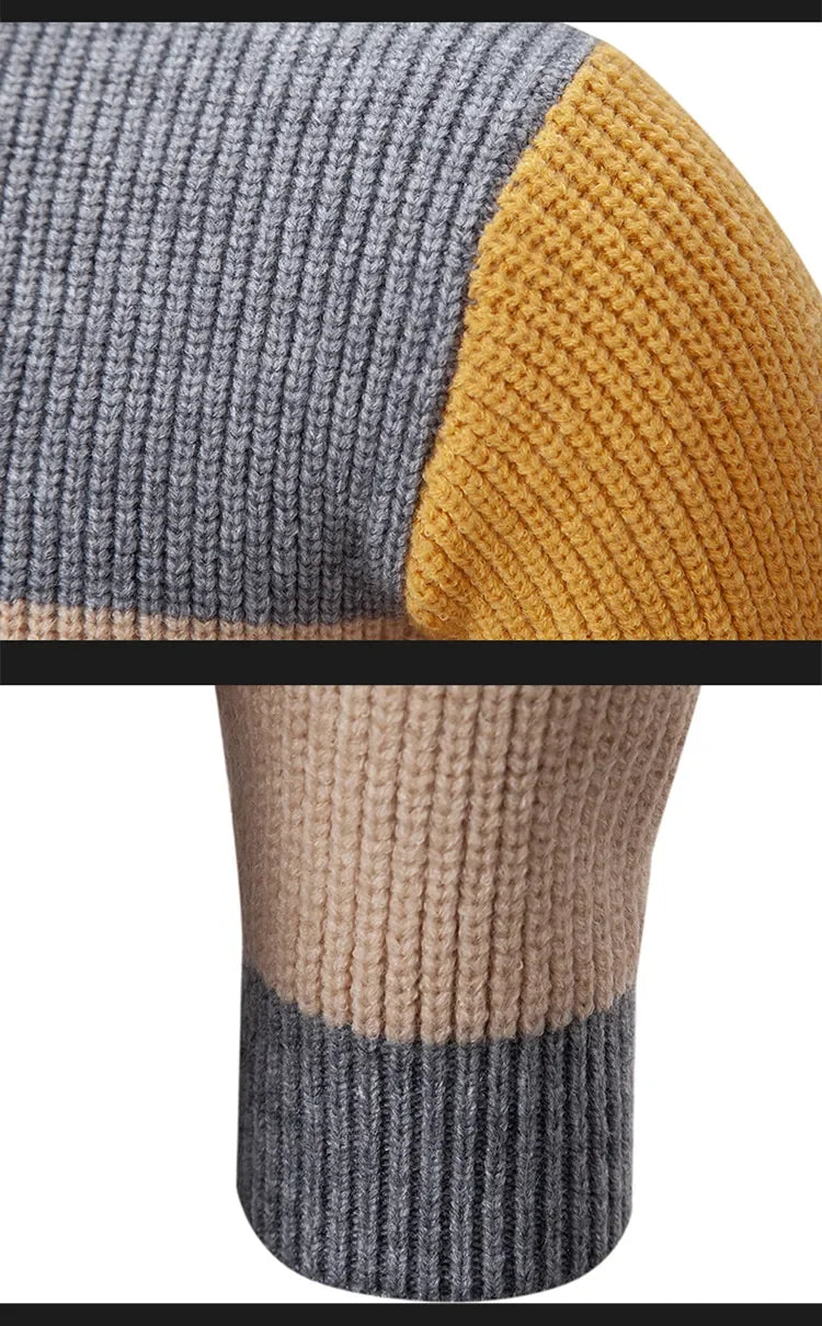 TEEK - Mens Neck Knit Pullover Sweater TOPS theteekdotcom   