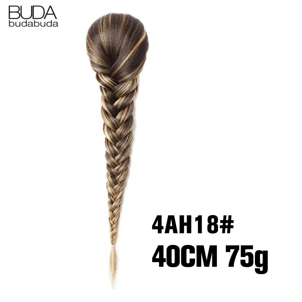 TEEK - 20 Inch Long Braided Synthetic PonytailHair Extension