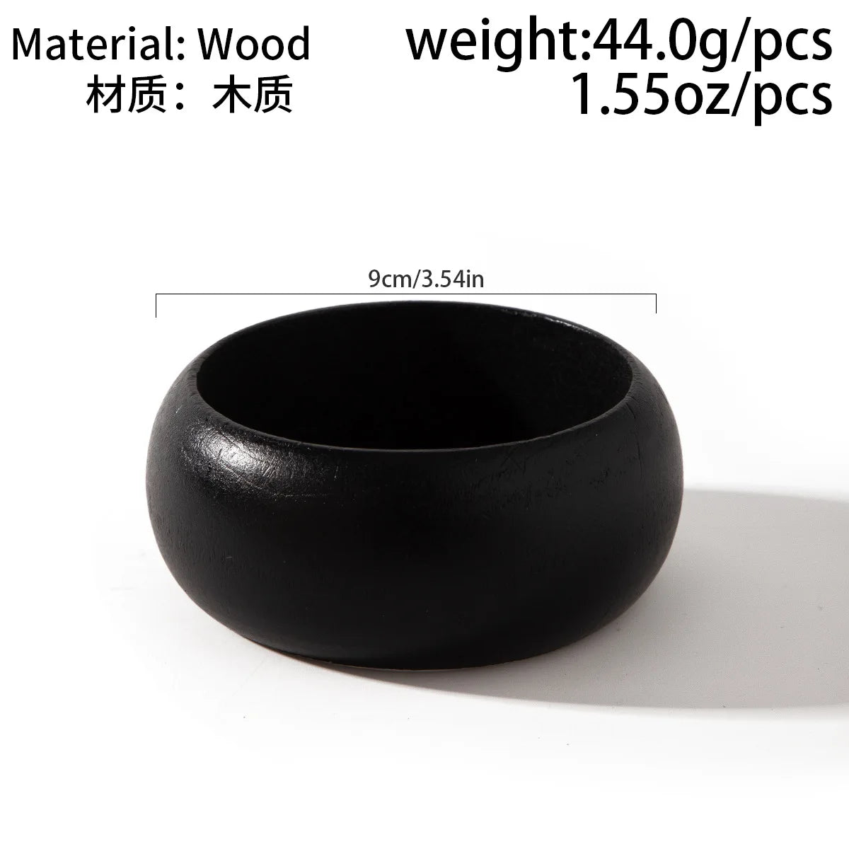 TEEK - Vintage Black Wood Silver Bangles JEWELRY theteekdotcom black 2649