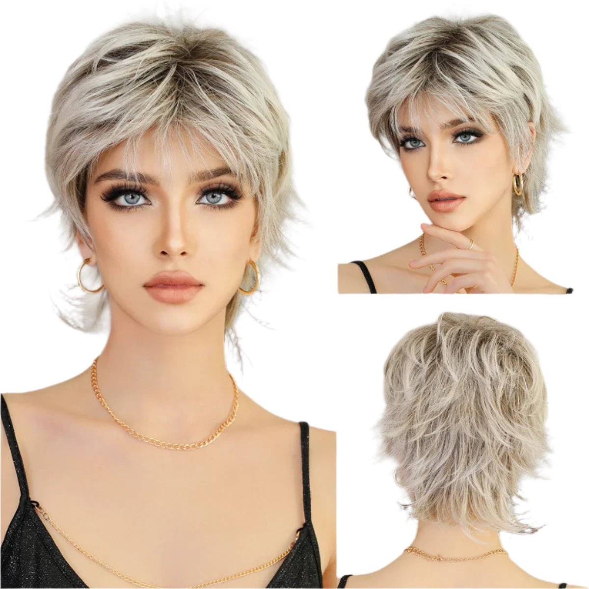 TEEK - Short Retro Short Sass Wig HAIR theteekdotcom MW1063-1  