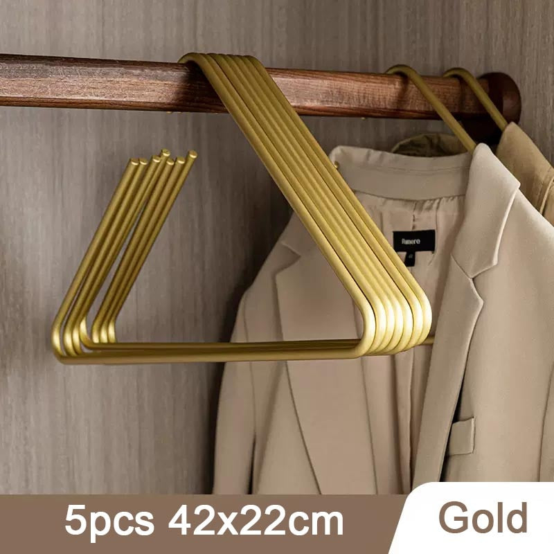 TEEK - Triangle 5pcs Solid Metal Hangers HOME DECOR theteekdotcom 5pcs gold1  
