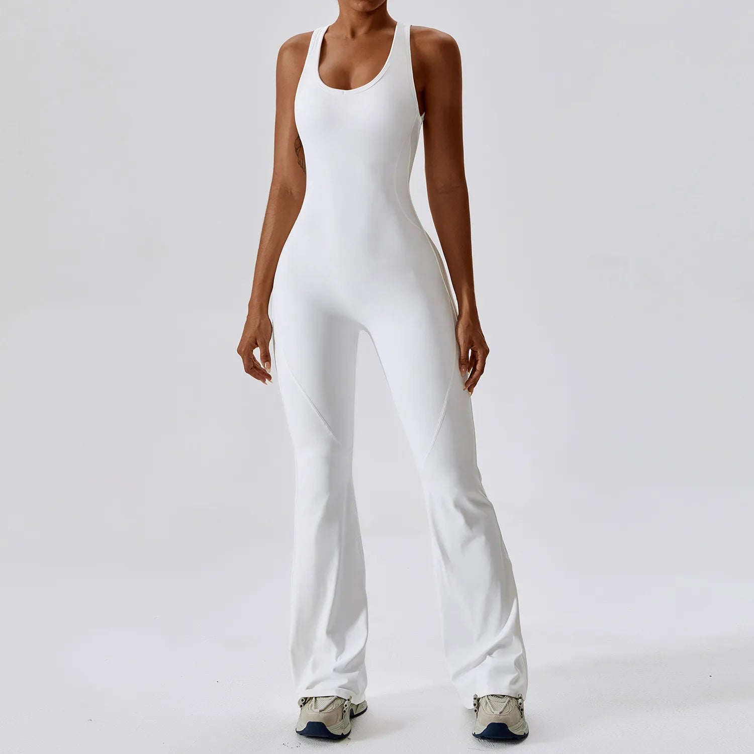 TEEK - Free Feeling Stretch Bodysuit JUMPSUIT theteekdotcom White S 