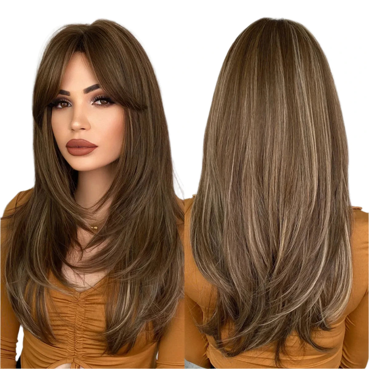 TEEK - Long Looker Layered Heat Resistant Synthetic Wig HAIR theteekdotcom   