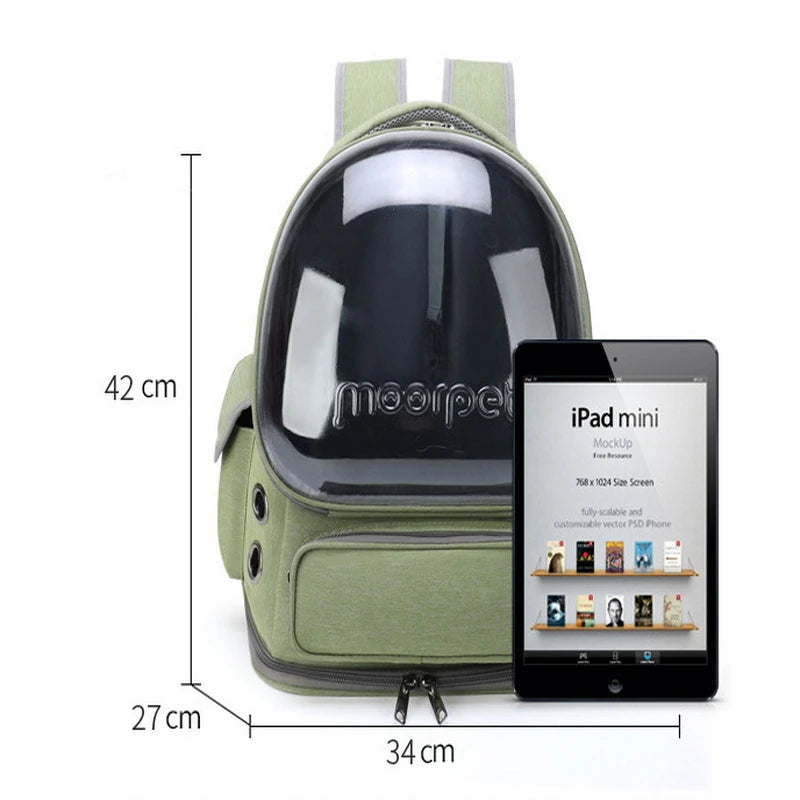 TEEK - Pet Portable Transparent Space Capsule Backpack PET SUPPLIES theteekdotcom   