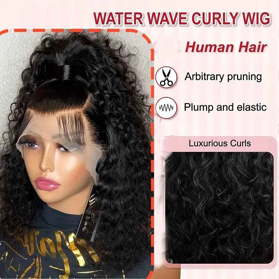 TEEK - Curly Lace Front Wigs Wear And Go Glueless Short Curly Frontal Wig HAIR theteekdotcom