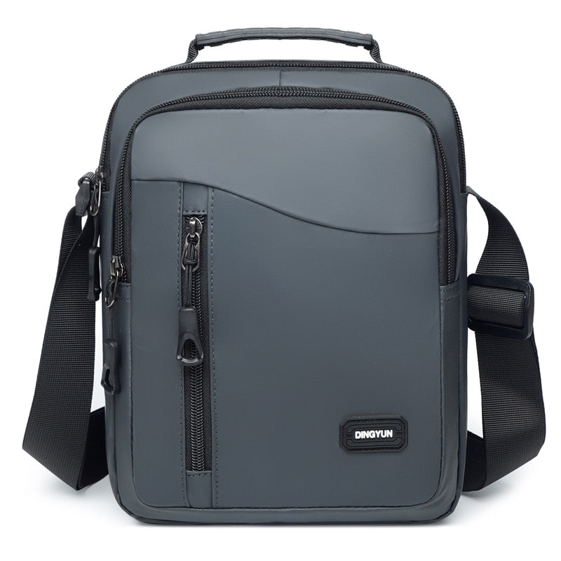 TEEK - Mens Casual Top Handle Shoulder Bag BAG theteekdotcom grey 20x25x10cm | 7.87x9.84x3.94in 