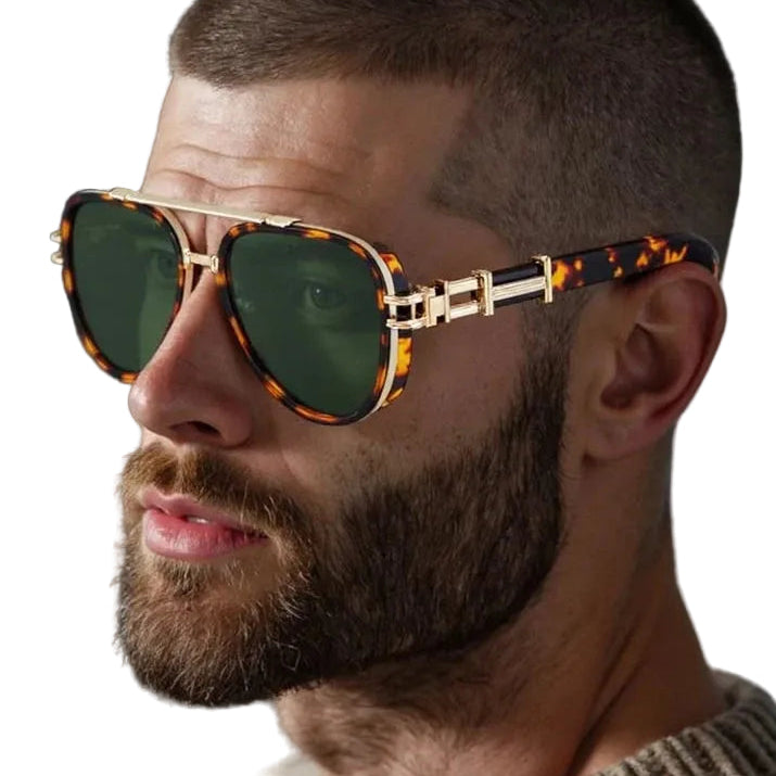 TEEK - Vintage Punk Oval Double Beam Sunglasses EYEGLASSES theteekdotcom
