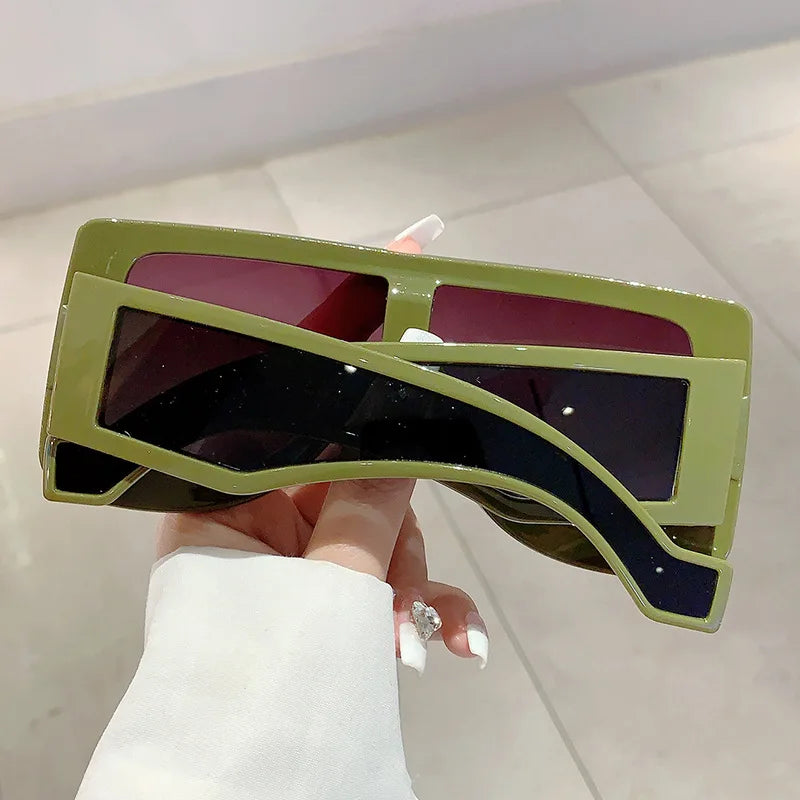 TEEK - Oversized Vintage Flat Top Sunglasses EYEGLASSES theteekdotcom