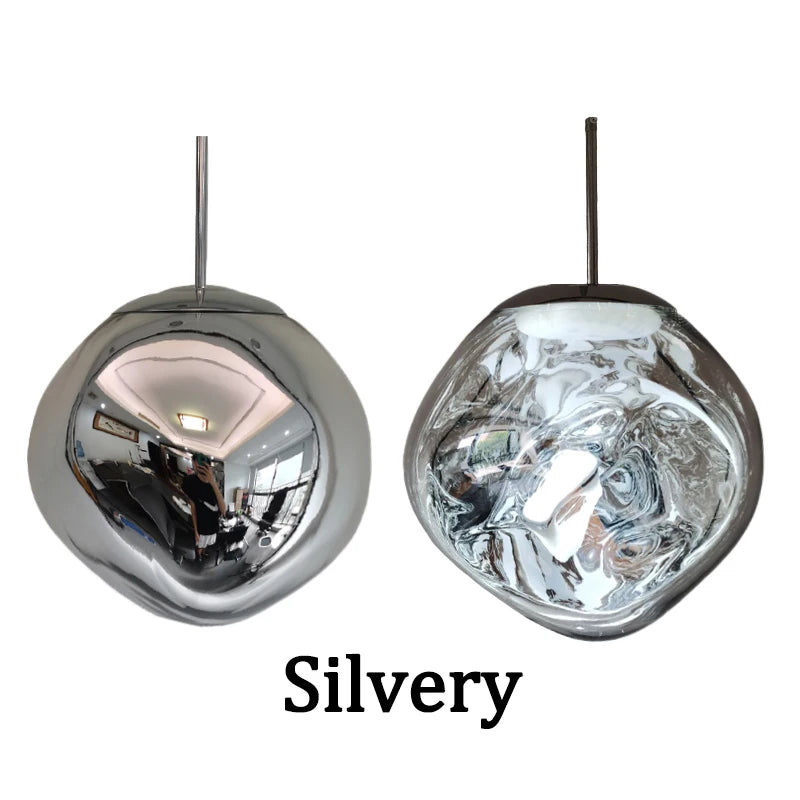 TEEK - Modern LED PVC Lava Pendant Hanging Light HOME DECOR theteekdotcom Silver 6in/15CM