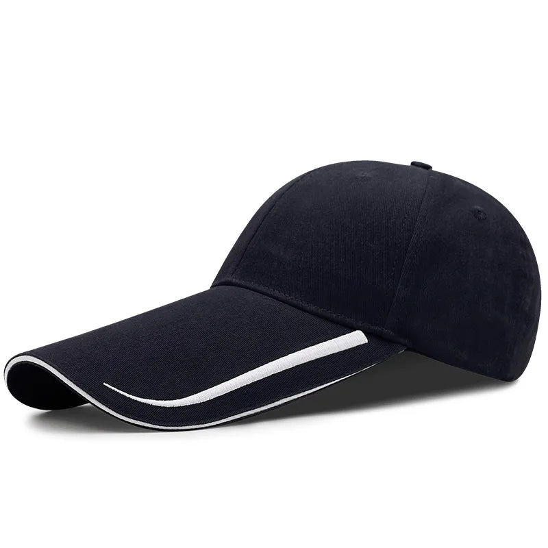 TEEK - Long Brim Sunscreen Adjustable Cap HAT theteekdotcom dark blue reg 58cm 