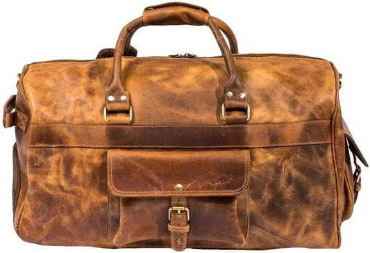 TEEK - Antique Brown Large Weekender Travel Duffel Bag BAG theteek.com