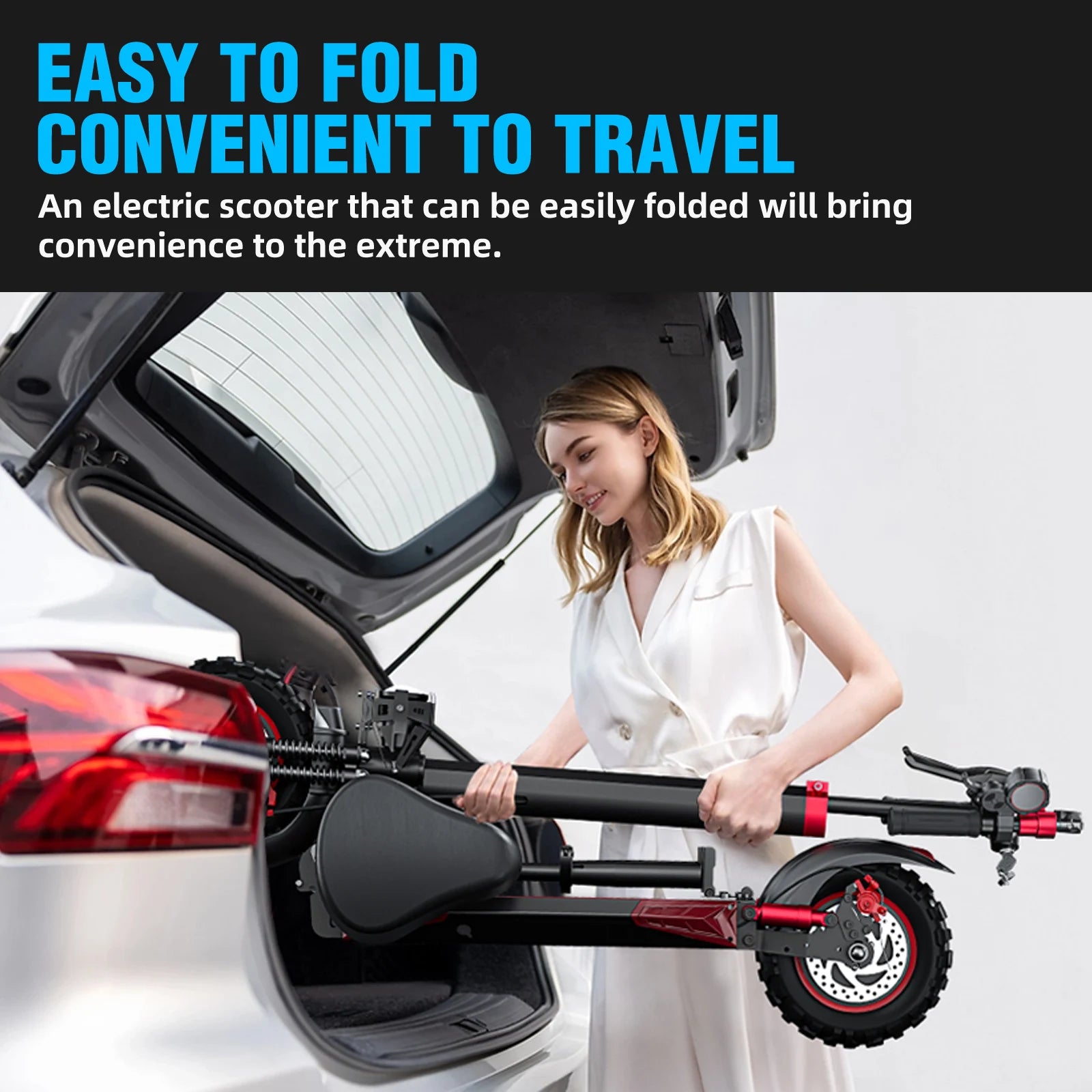 TEEK - 1200W Foldable Seated 11'' Off-Road Electric Scooter TRANSPORTATION theteekdotcom