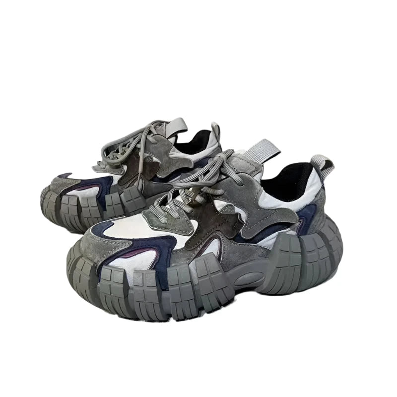 TEEK - Mens Chunky Tire Sole Sport Shoes SHOES theteekdotcom 996 Gray 7 