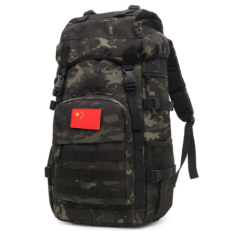 TEEK - Tactical Outdoor Backpack 50L BAG theteekdotcom black cp  