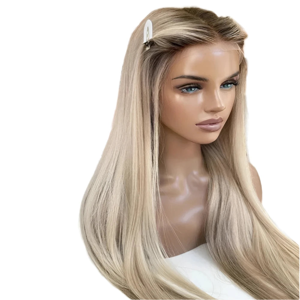 TEEK - Sade Ombre Platinum Ash Blonde Remy Wig HAIR theteekdotcom   