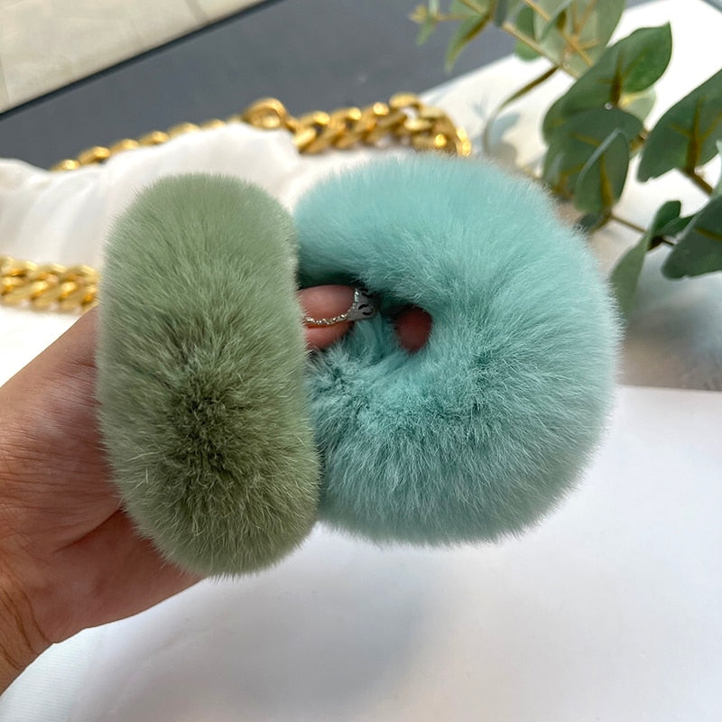 TEEK - Real Fluff Round Hair Scrunchies HAIR CARE theteekdotcom   