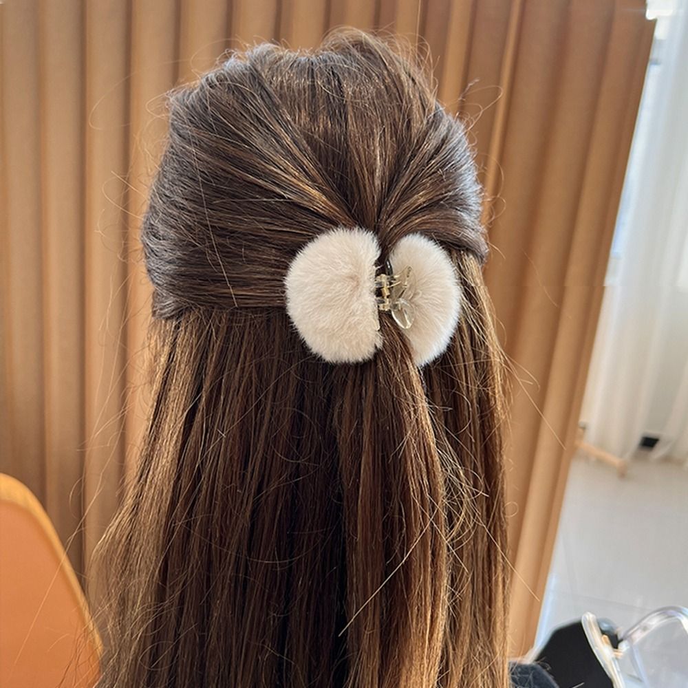 TEEK - Rabbit Fluff Hair Claw Clips HAIR CARE theteekdotcom   