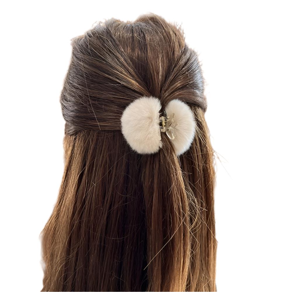 TEEK - Rabbit Fluff Hair Claw Clips HAIR CARE theteekdotcom   