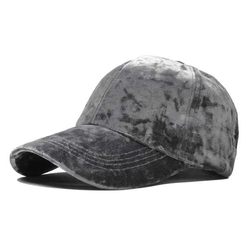 TEEK - Velvet Adjustable Solid Color Baseball Cap HAT theteekdotcom