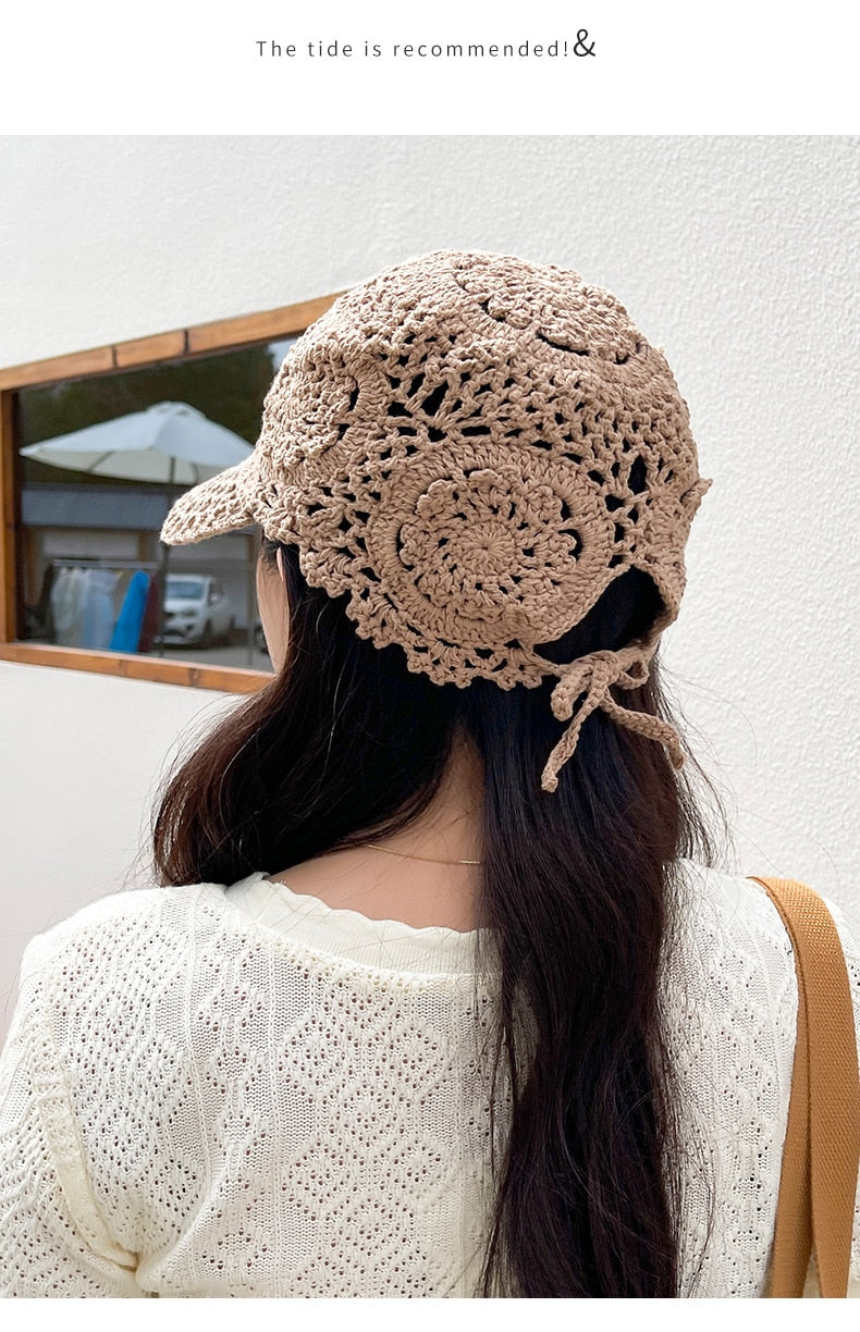 TEEK - Elegant Knitted Lace Hats HAT theteekdotcom   