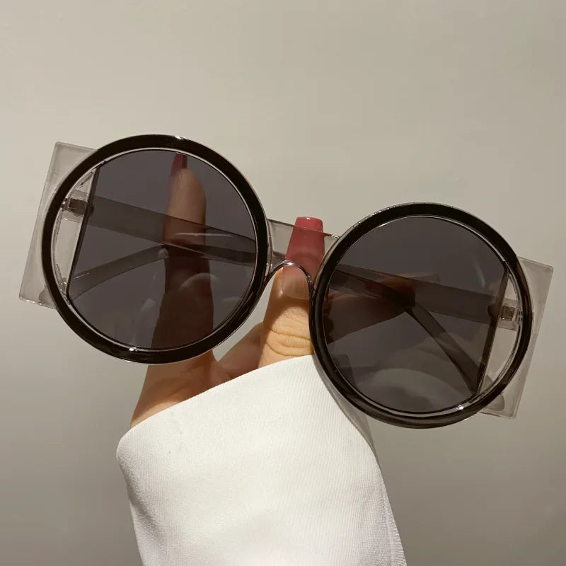 TEEK - Round Double Color Sunglasses EYEGLASSES theteekdotcom purple  