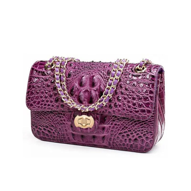 TEEK - Croco Dear Handbag BAG theteekdotcom purple  