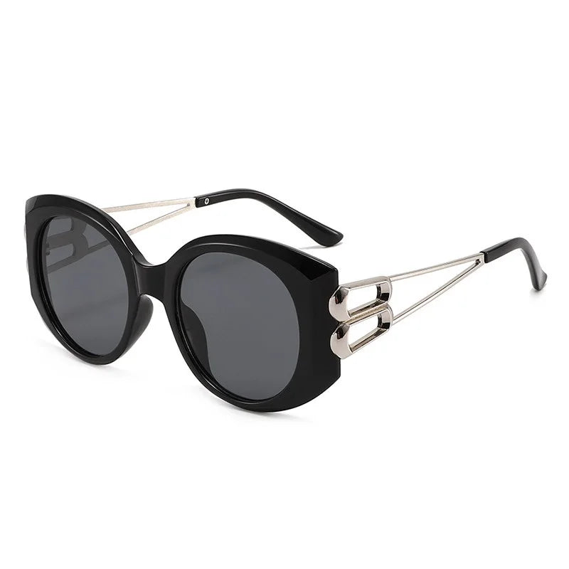 TEEK - Vintage Oversize Sunset Square Sunglasses EYEGLASSES theteekdotcom silver gray