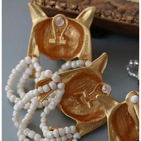 TEEK - Egyptian Cat Earrings JEWELRY theteekdotcom Pierced  