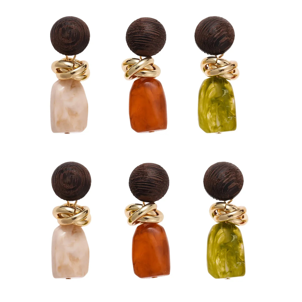 TEEK - Metal Wrap Irregular Dangle Earrings JEWELRY theteekdotcom